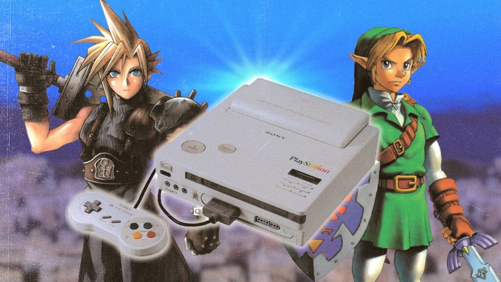 Cloud di Final Fantasy 7 e Link di The Legend of Zelda al fianco di Sony Nintendo