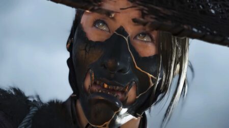 Atsu di Ghost of Yotei in primo piano