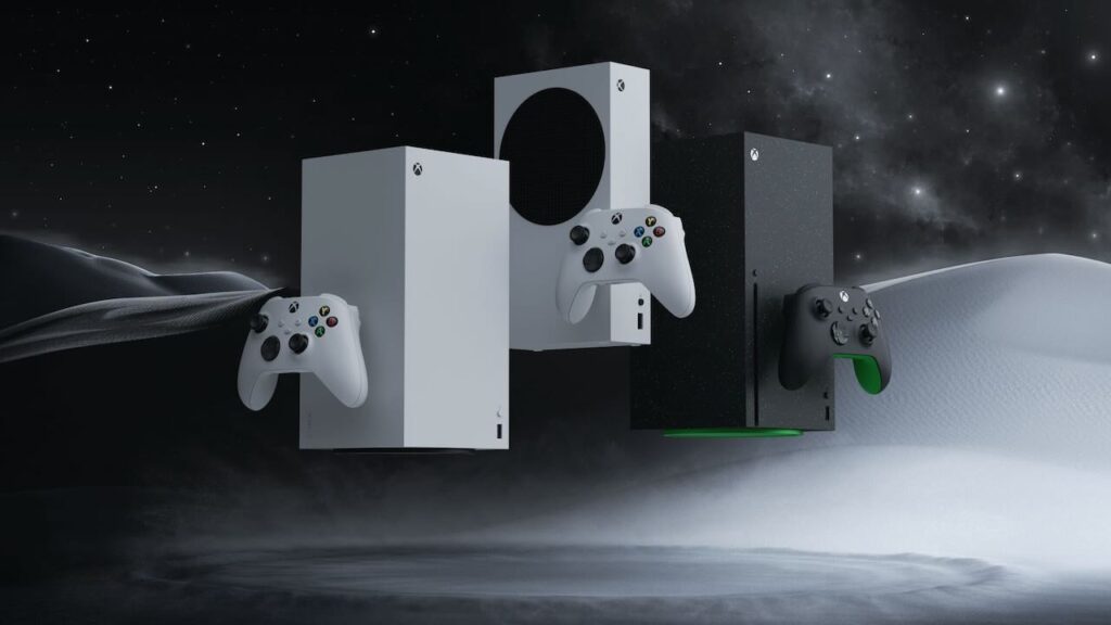 Xbox: crescono i ricavi da contenuti e servizi con il Game Pass, ma l’hardware crolla Una Xbox Series X e Series S con sfondo nero
