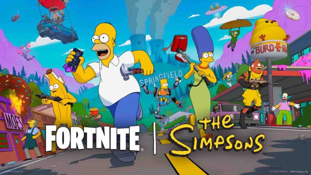 Marge ed Homer dei Simpson in Fortnite