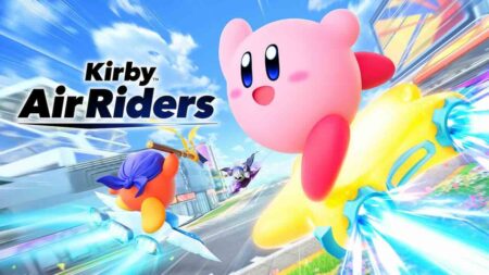 Kirby su una stella in Kirby Air Raiders