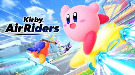 Kirby di Kirby Air Raiders su una stella