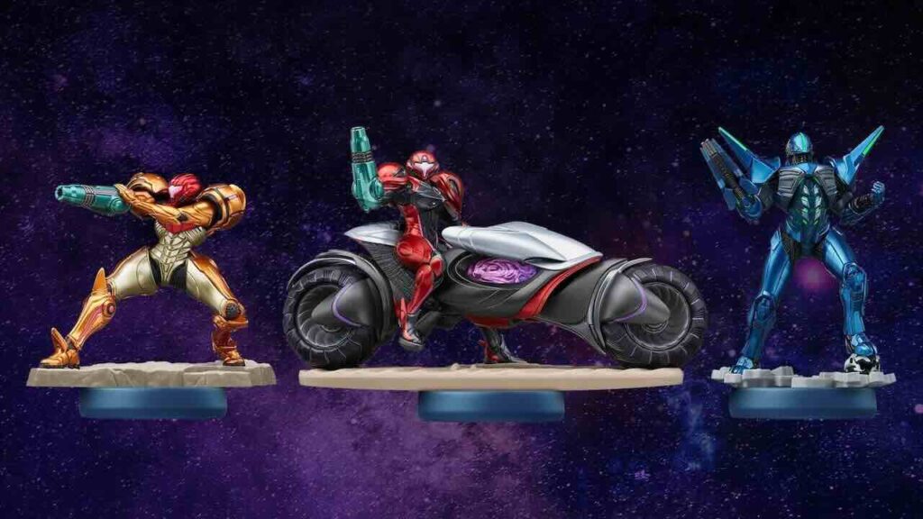 Tre amiibo di Metroid Prime 4: Beyond