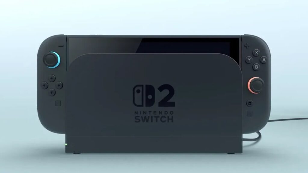 Un Nintendo Switch 2 nella dock
