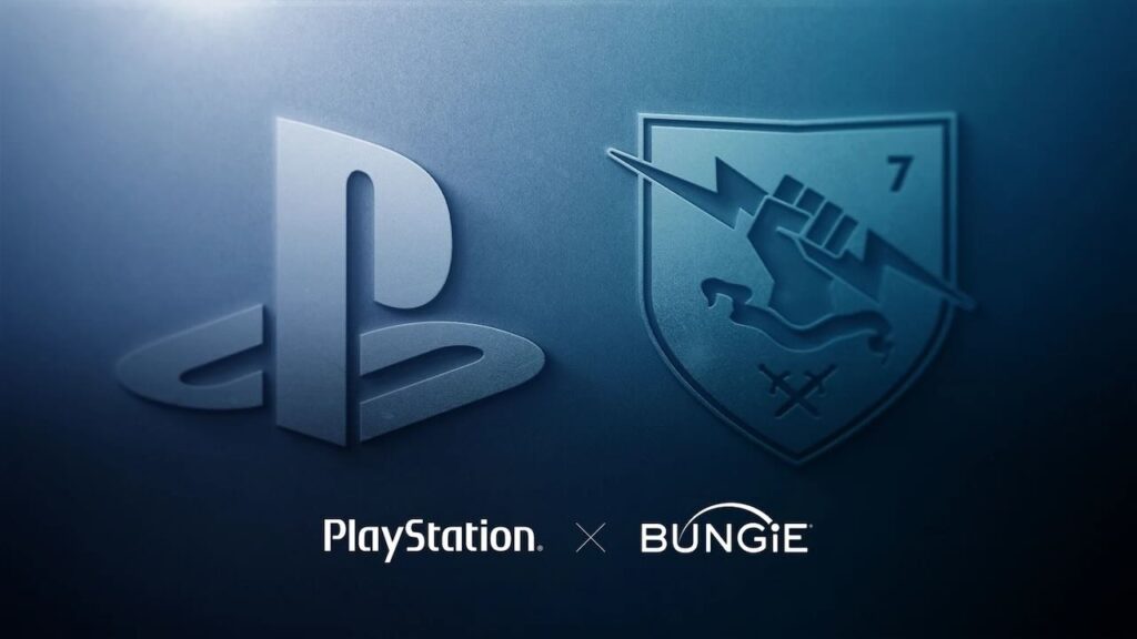 I loghi di PlayStation e Bungie