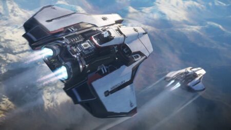 Un'astronave di Star Citizen