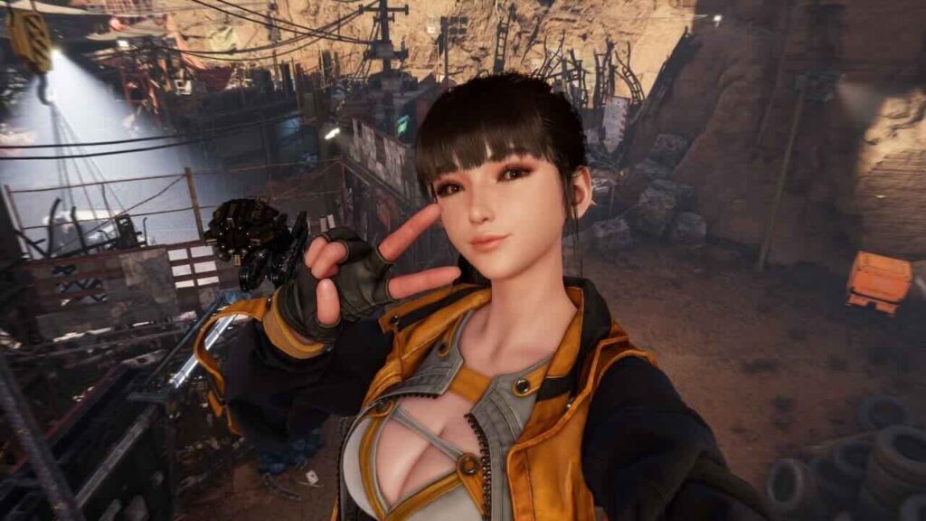 Eve di Stellar Blade mentre fa il gesto dell'OK