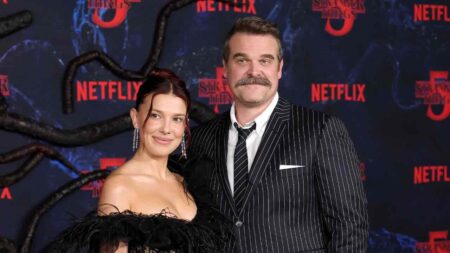 Millie Bobby Brown e David Harbour di Stranger Things 5