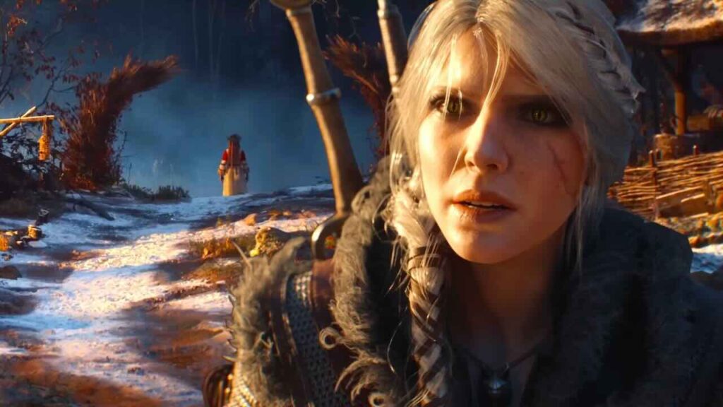 Ciri di The Witcher 4 con un'espressione sorpresa