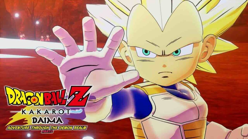 Vegeta di Dragon Ball Z: Kakarot per il DLC Daima Part 2