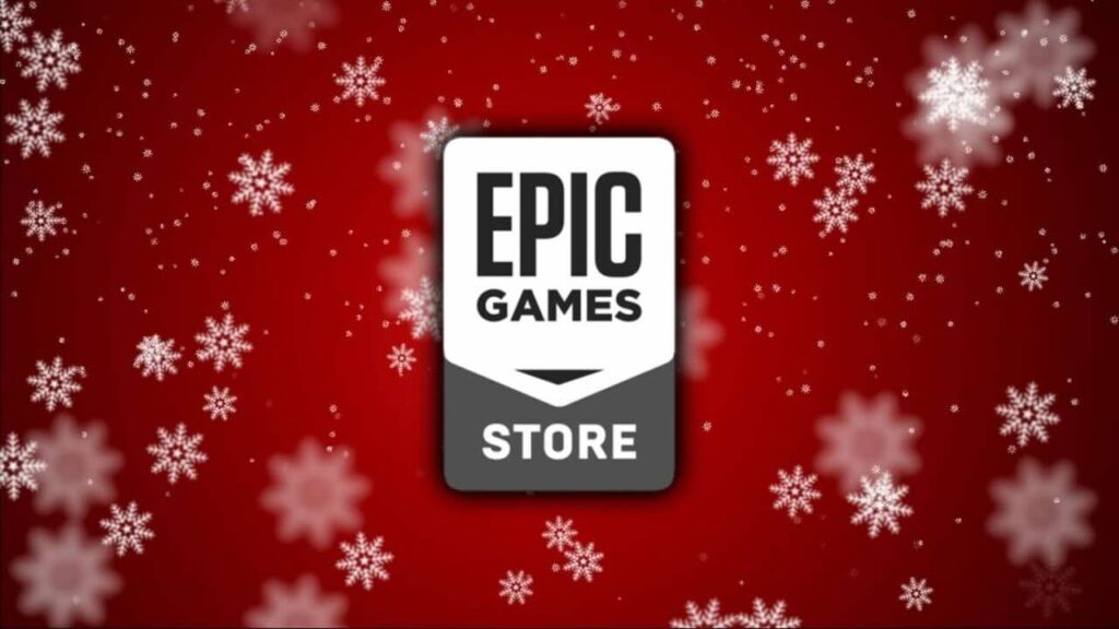 Il logo dell'Epic Games Store in versione natalizia