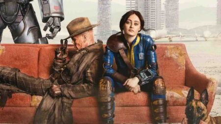 Lucy ed un mostro della Stagione 2 di Fallout
