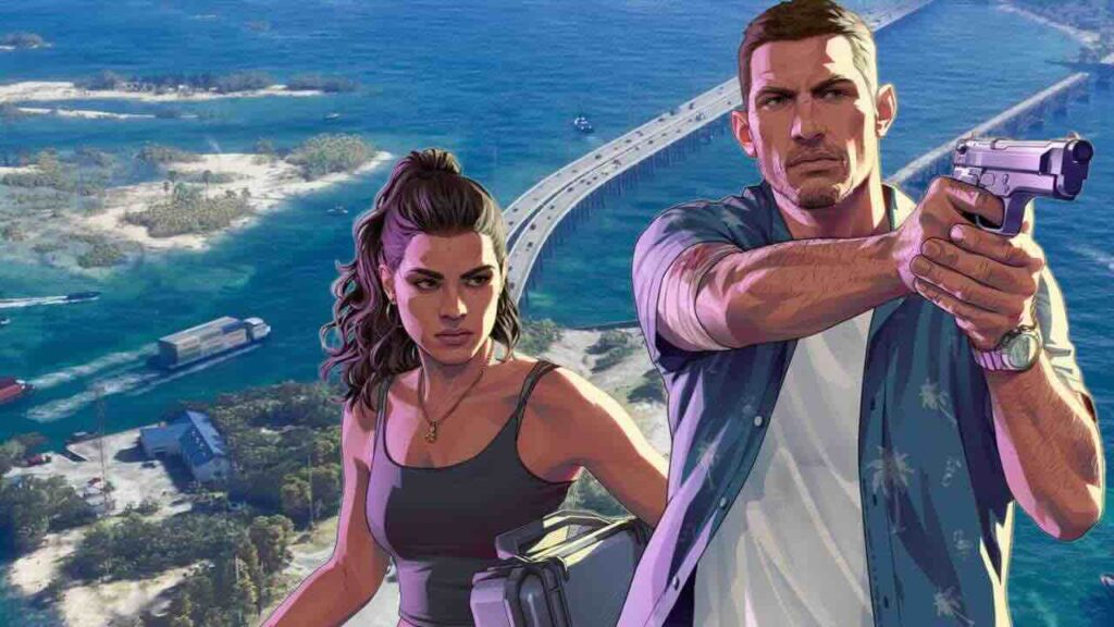Lucia e Jason di GTA 6 con dietro il mare di Vice City