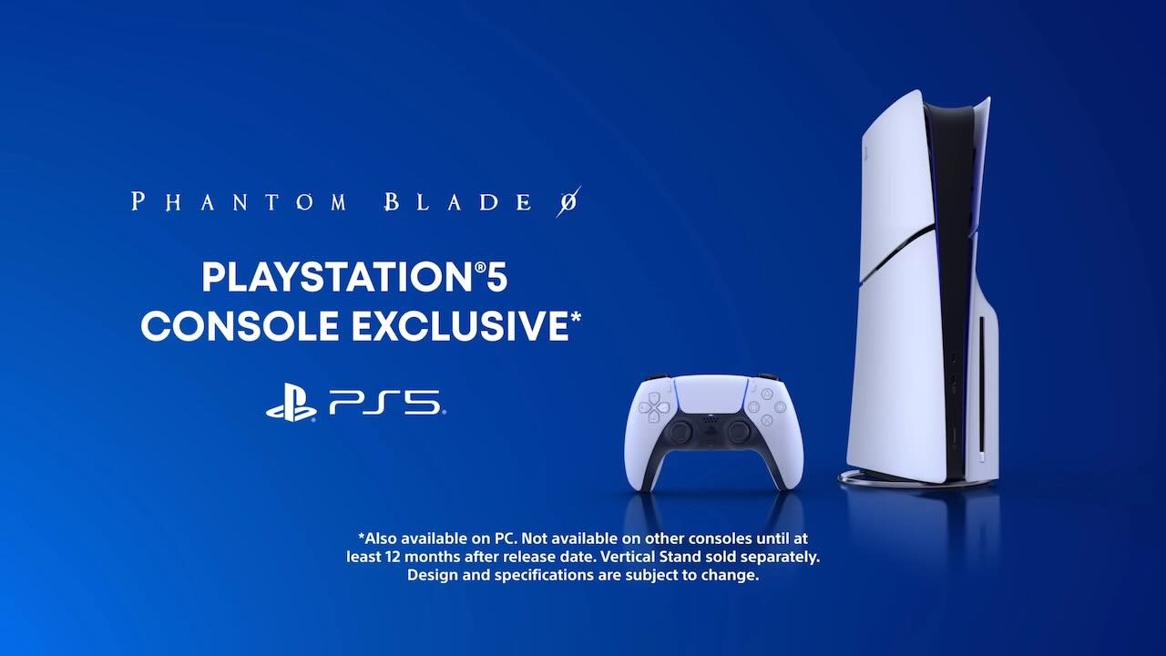 Una PS5 con il logo di Phantom Blade 0