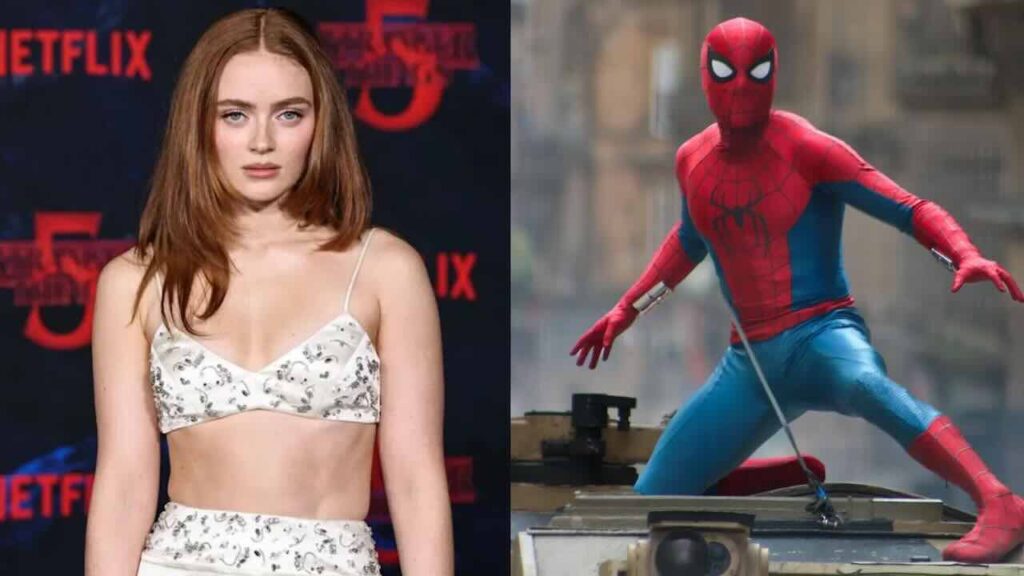 Sadie Sink con al fianco l'Uomo Ragno di Spider-Man: Brand New Day
