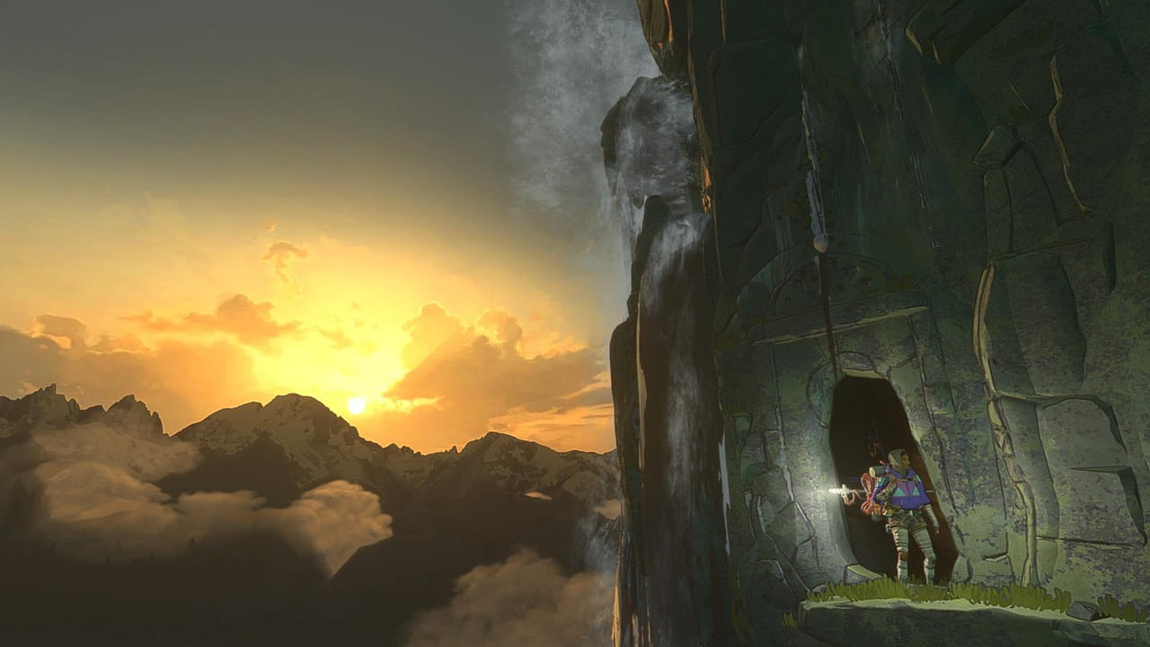 Aava esplora il Monte Kami al tramonto