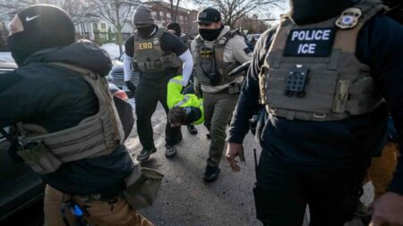 Alcuni agenti dell'ICE di Donald Trump