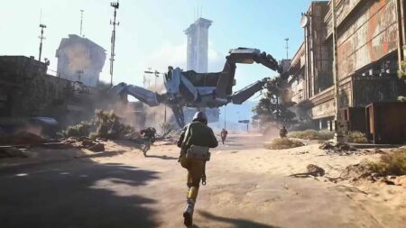 Un raider di ARC Raiders mentre corre verso un nemico