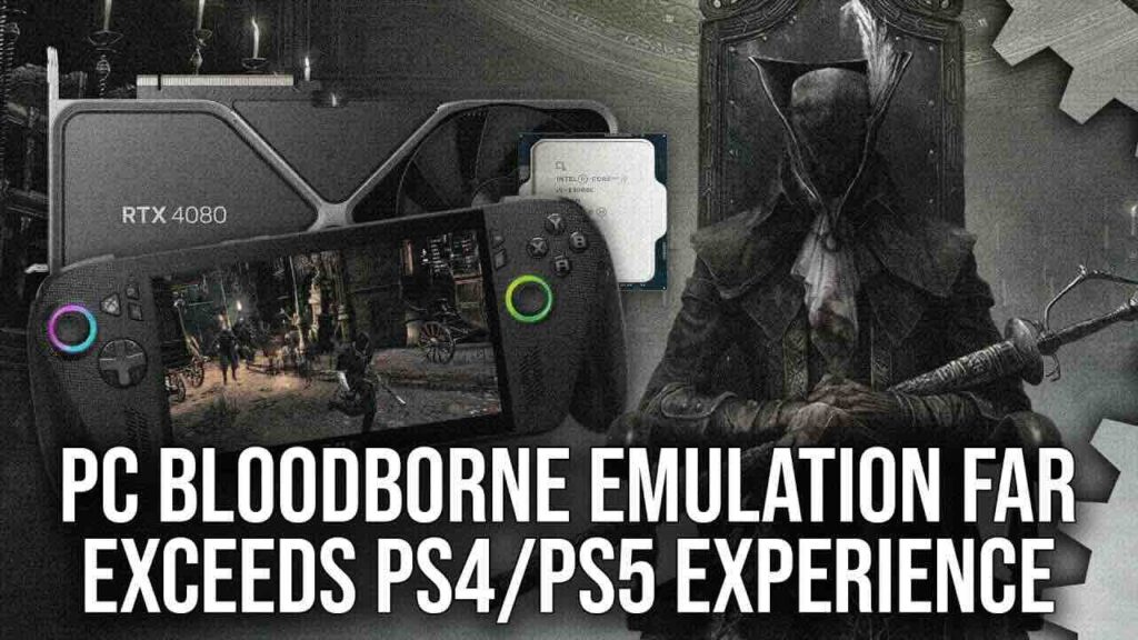 Lady Maria di Bloodborne con una scheda NVIDIA GeForce e una ROG Xbox Ally X