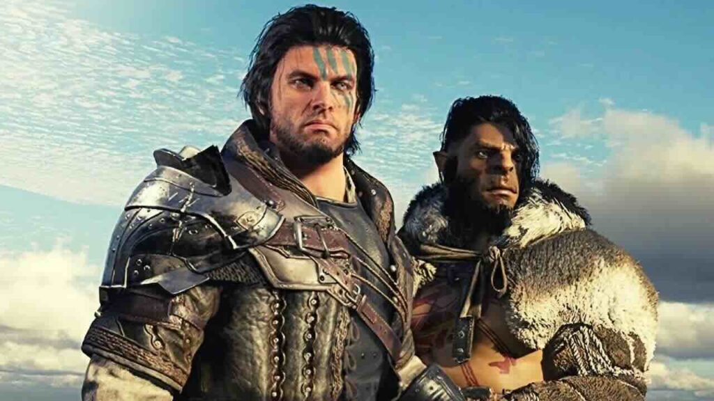 Due personaggi di Crimson Desert