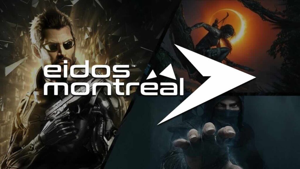 Il logo di Eidos Montreal con i personaggi più iconici