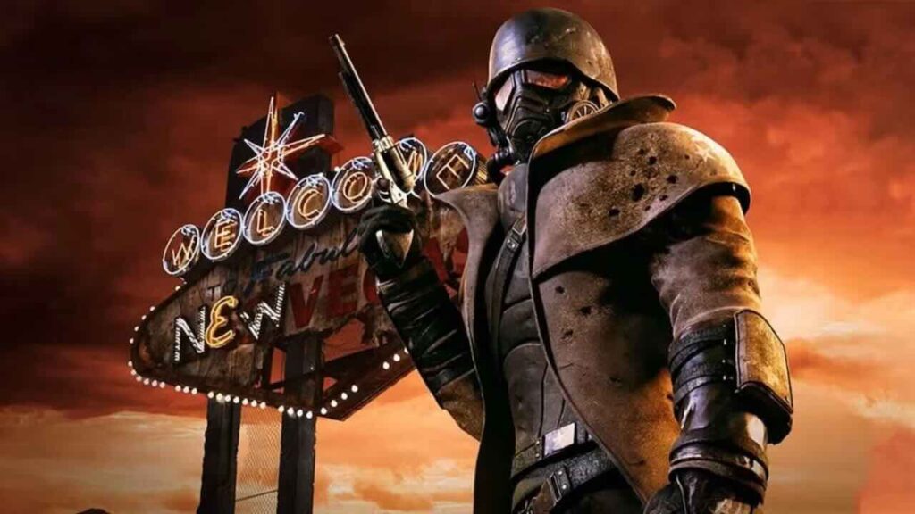 Il protagonista di Fallout: New Vegas in primo piano
