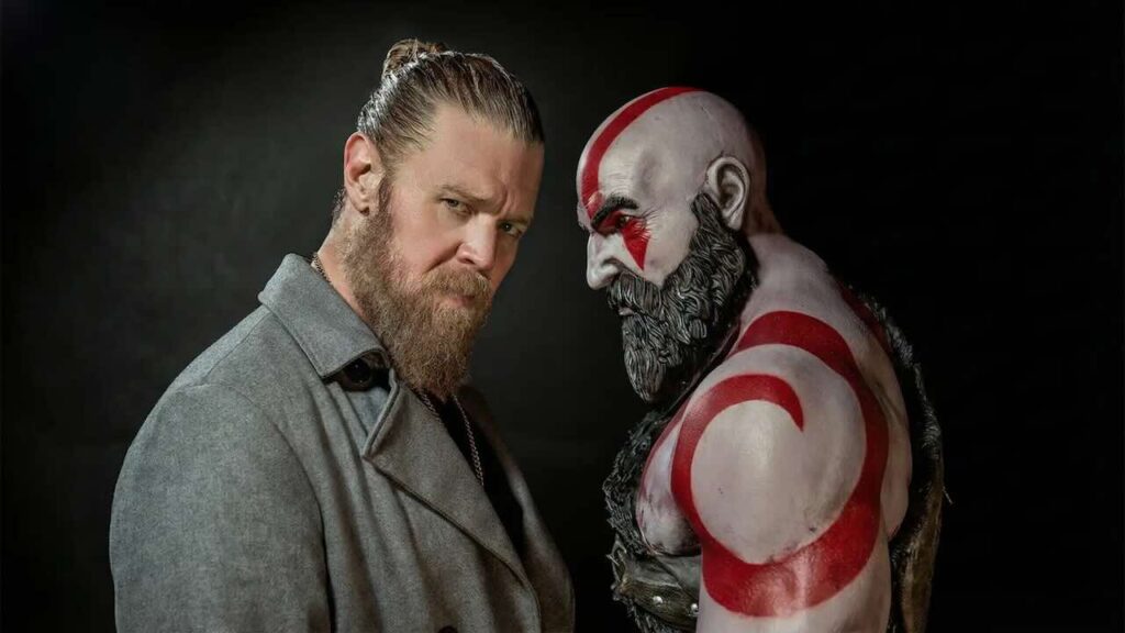 Kratos e Ryan Hurst della serie TV di God of War