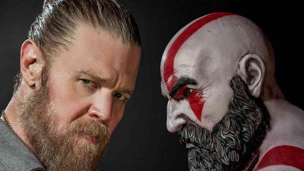 Ryan Hurst con al fianco Kratos di God of War