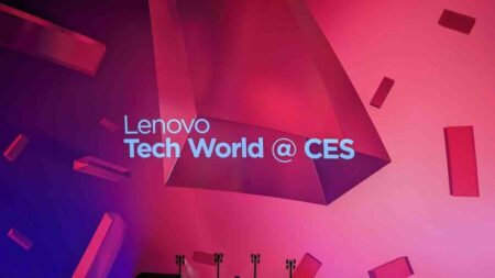 Il logo di Lenovo Tech World @ CES
