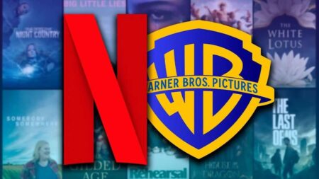 I loghi di Netflix e Warner Bros. Discovery