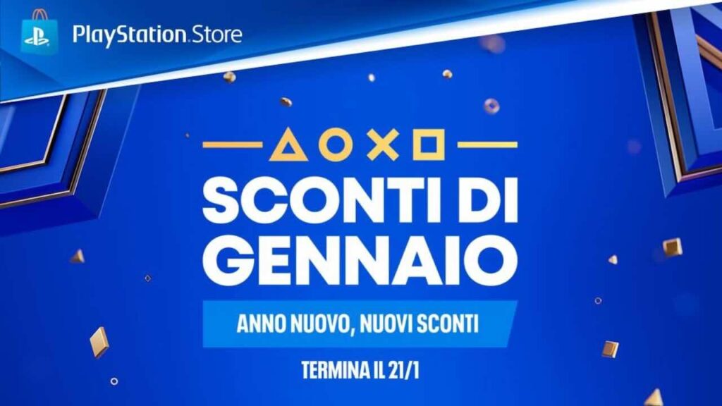 Il logo degli Sconti di Gennaio 2025 del PlayStation Store