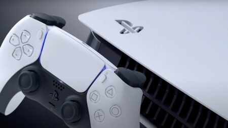 Una PS5 con il DualSense
