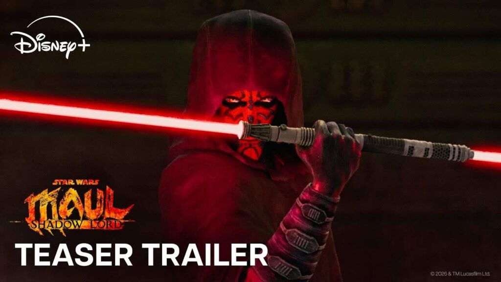 Star Wars: Maul – Shadow Lord, il nuovo trailer svela la data di uscita su Disney+ Maul di Star Wars: Maul Shadow Lord con la sua spada laser in mano
