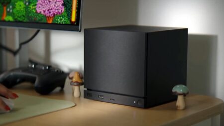 La nuova Steam Machine su una scrivania