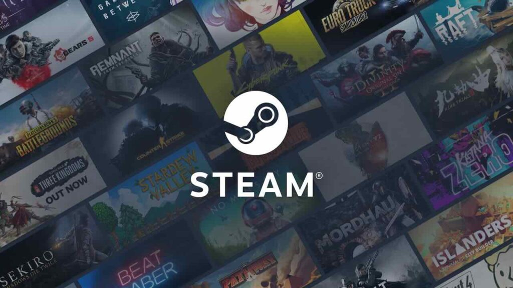 Steam ottiene un nuovo record di utenti connessi: i numeri dello store Valve sono straordinari Il logo di Steam con dei giochi sullo sfondo