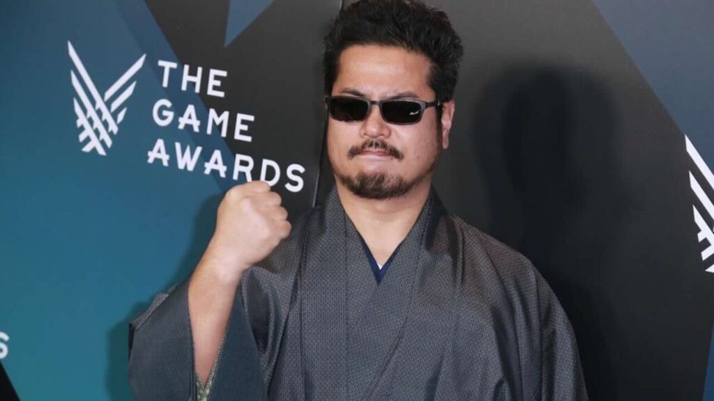 Katsuhiro Harada con il pugno stretto