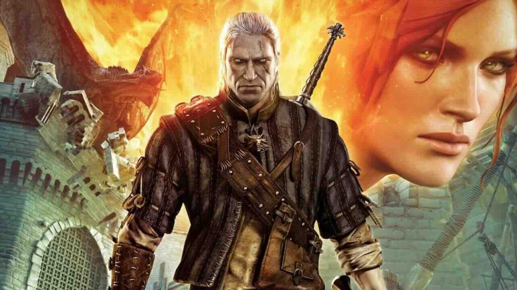 Geralt e Triss di The Witcher 2