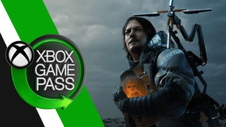 Sam Porter Bridges di Death Stranding con al fianco il logo di Xbox Game Pass