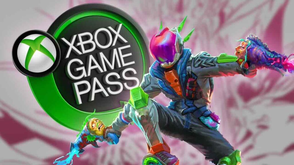 Il logo di Xbox Game Pass con il protagonista di High on Life 2