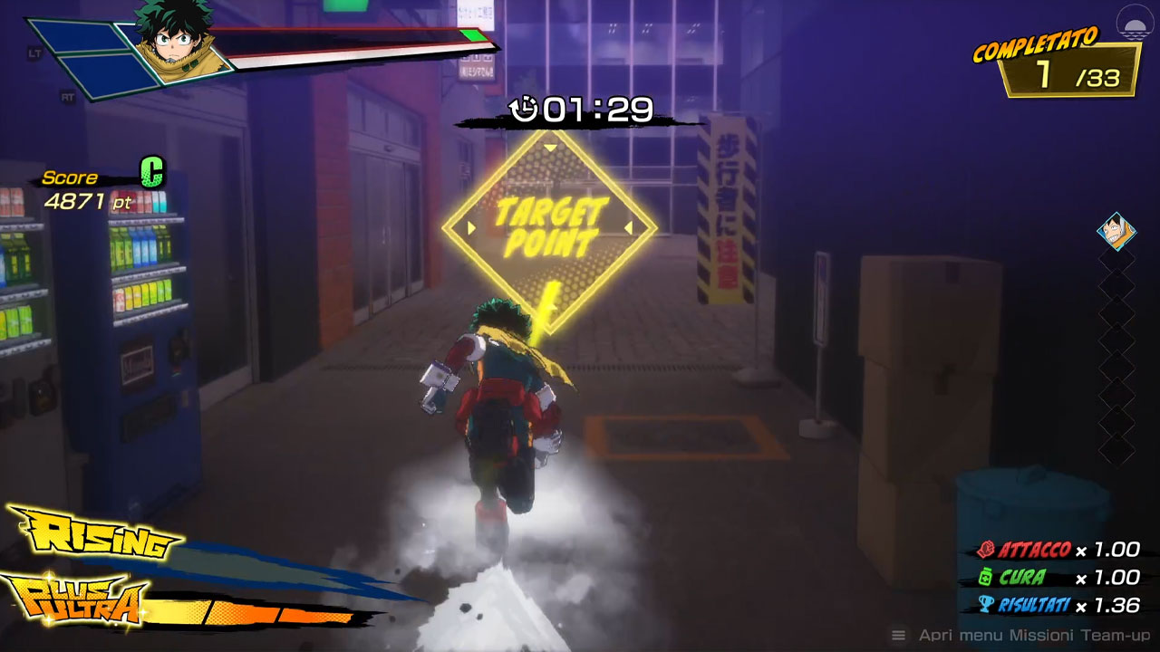 MY HERO ACADEMIA: All’s Justice Midorya corre in una missione d'inseguimento