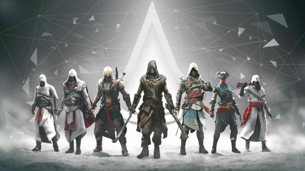 Vari protagonisti di Assassin's Creed