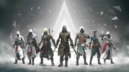 Vari protagonisti di Assassin's Creed