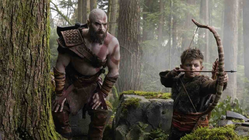 God of War, Sony pubblica la prima immagine ufficiale della serie TV con Kratos e Atreus Kratos ed Atreus di God of War