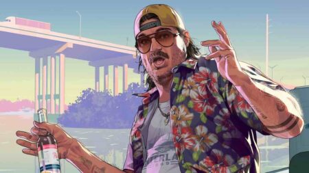 Un personaggio di GTA 6 su una barca