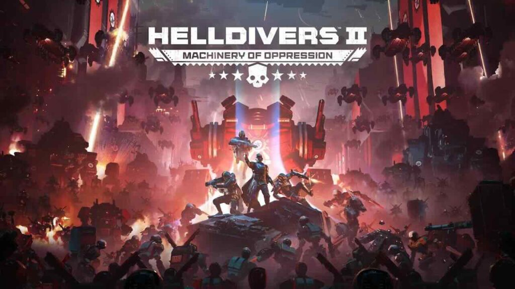 I personaggi di Helldivers 2 in Oppressione Meccanica