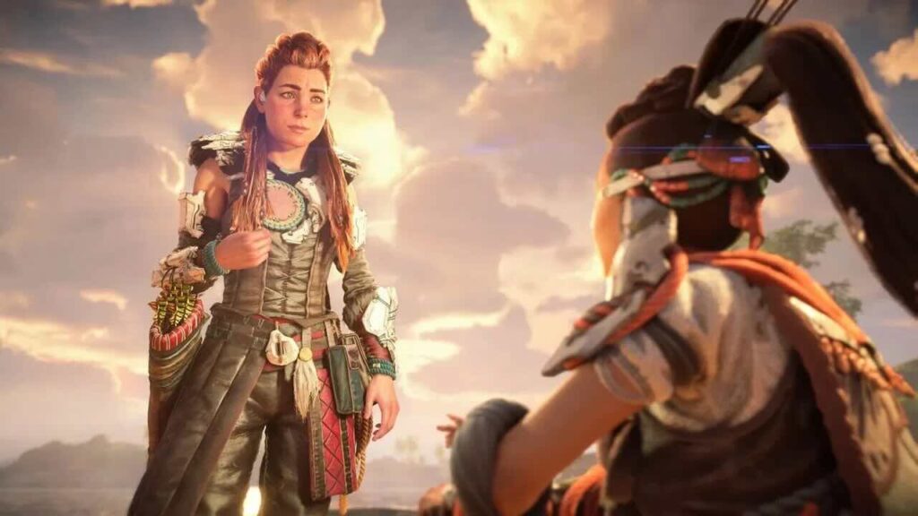 Aloy ed una donna di Horizon Forbidden West