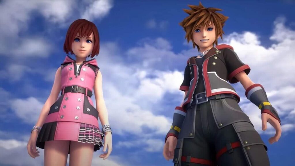 Kairi e Sora di Kingdom Hearts