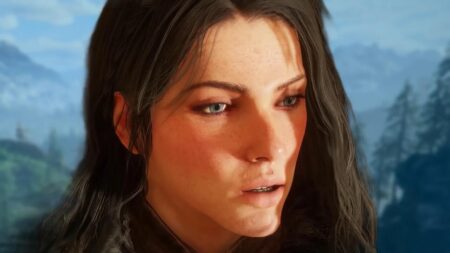 Una donna di Crimson Desert