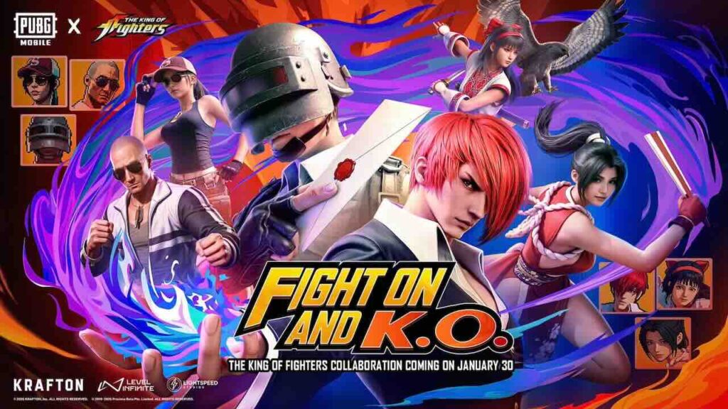 Dei personaggi di PUBG MOBILE e King of Fighters
