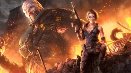 Jill ed il villain principale di Resident Evil 3 Remake